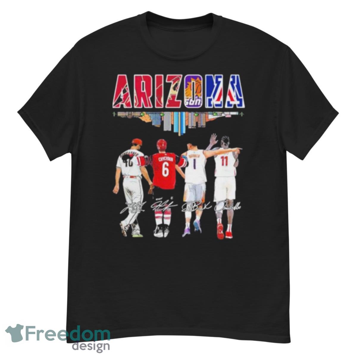 Arizona Diamondbacks All Team Players Stadium Signatures Shirt
