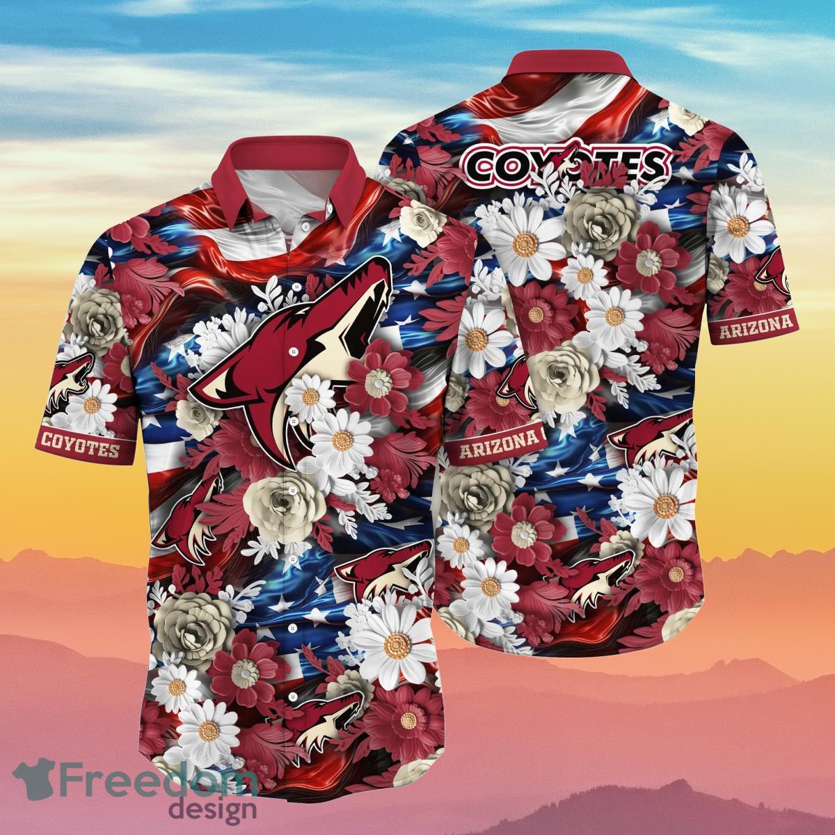 Arizona Cardinals Pirates Fans Pirates Skull Hawaiian Shirt - Freedomdesign