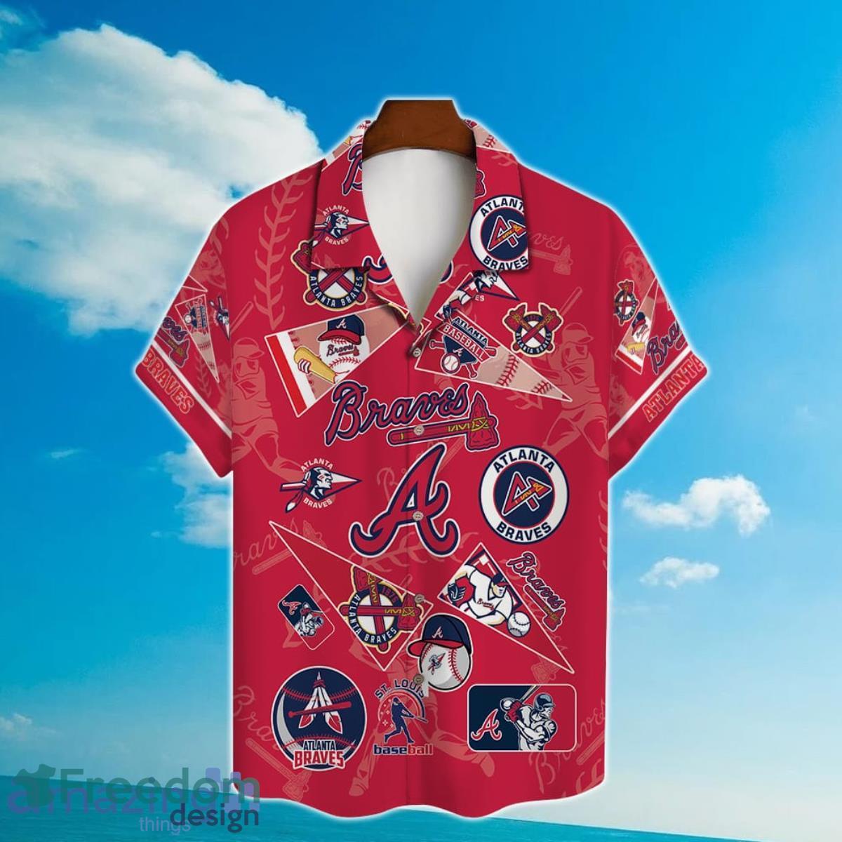 Atlanta Braves Major League Baseball 3D Print Hawaiian Shirt For Real Fans Product Photo 2