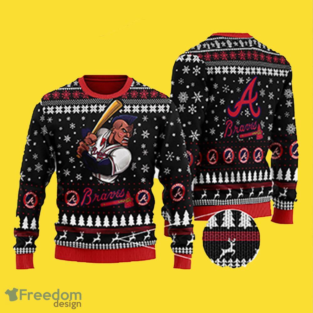 MLB Atlanta braves World Series Champions Christmas Snowsuit Knitted 3D  Sweater For Thanksgiving - Freedomdesign