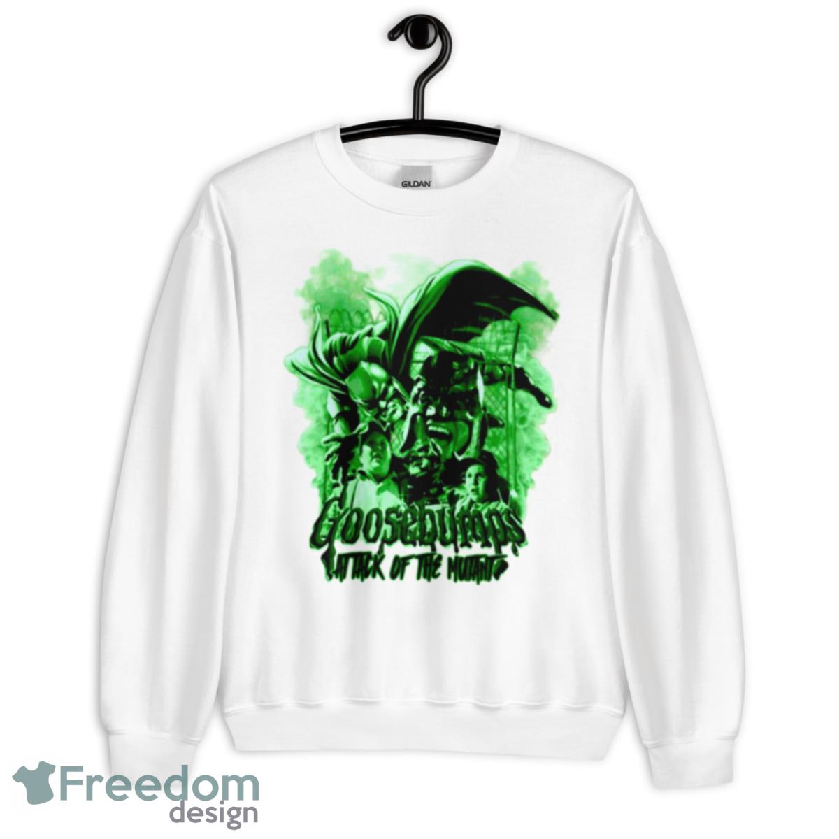 Attack Of The Mutant Green Variant Goosebumps Shirt - Unisex Heavy Blend Crewneck Sweatshirt