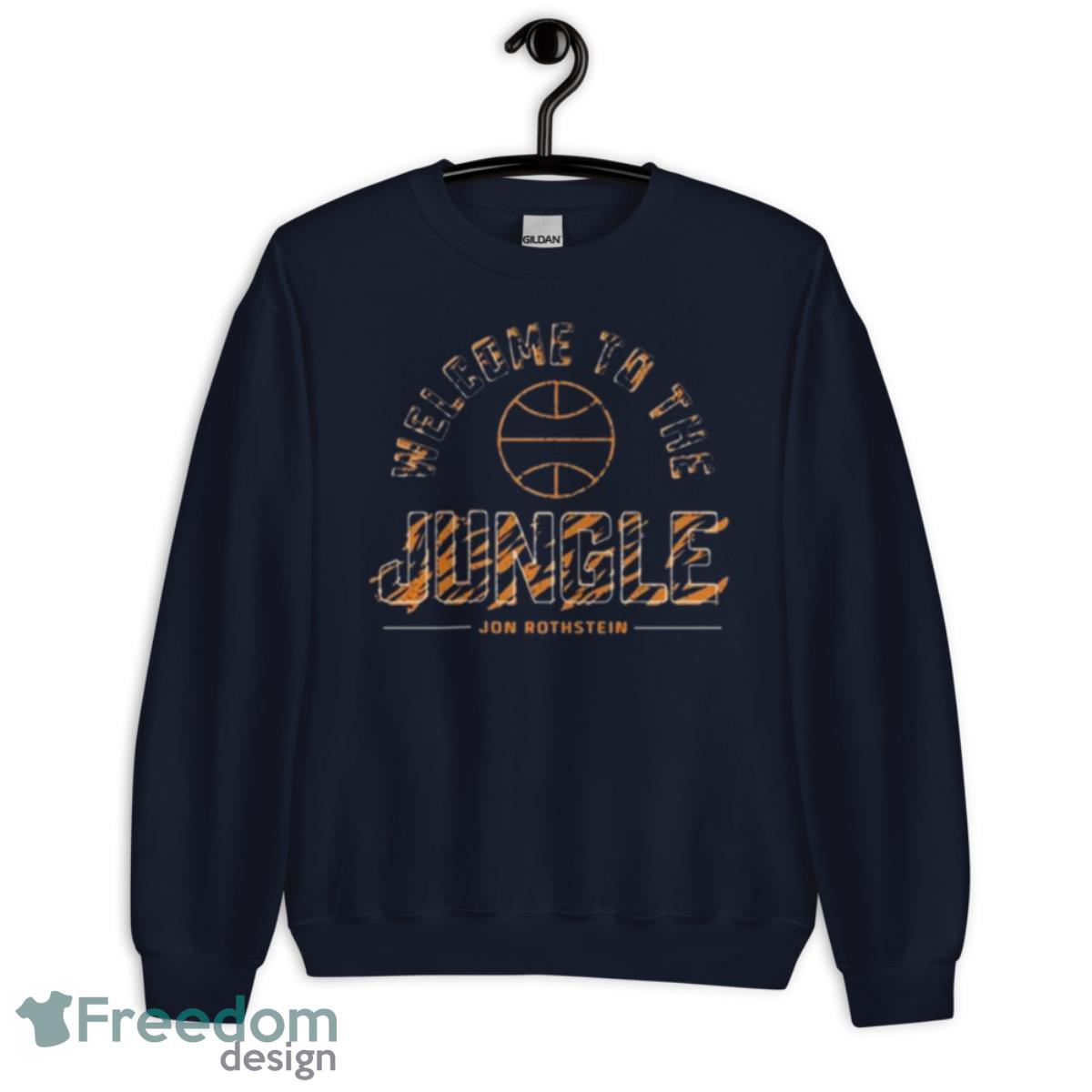 Auburn Basketball Welcome To The Jungle Shirt - Unisex Crewneck Sweatshirt-1