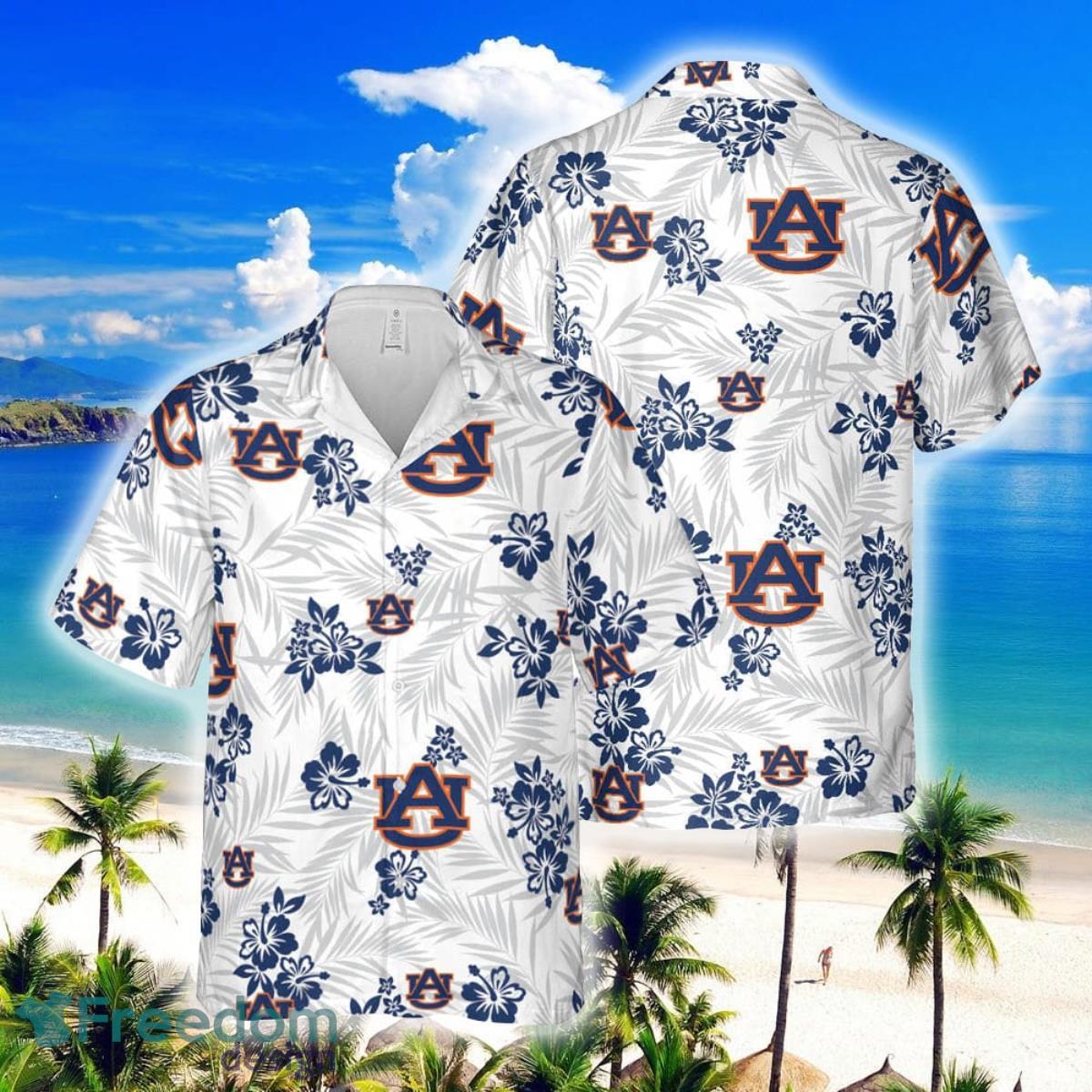 Auburn Tigers Floral Hawaiian Shirt For Men And Women Product Photo 1