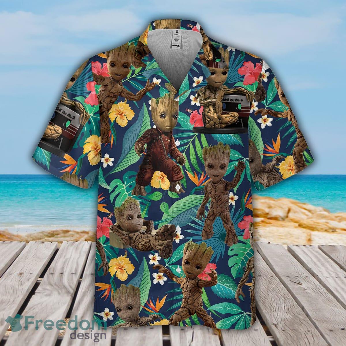 Cardinals Baby Yoda Star Wars Beach Summer Hawaiian Shirt Full Over Print -  Freedomdesign