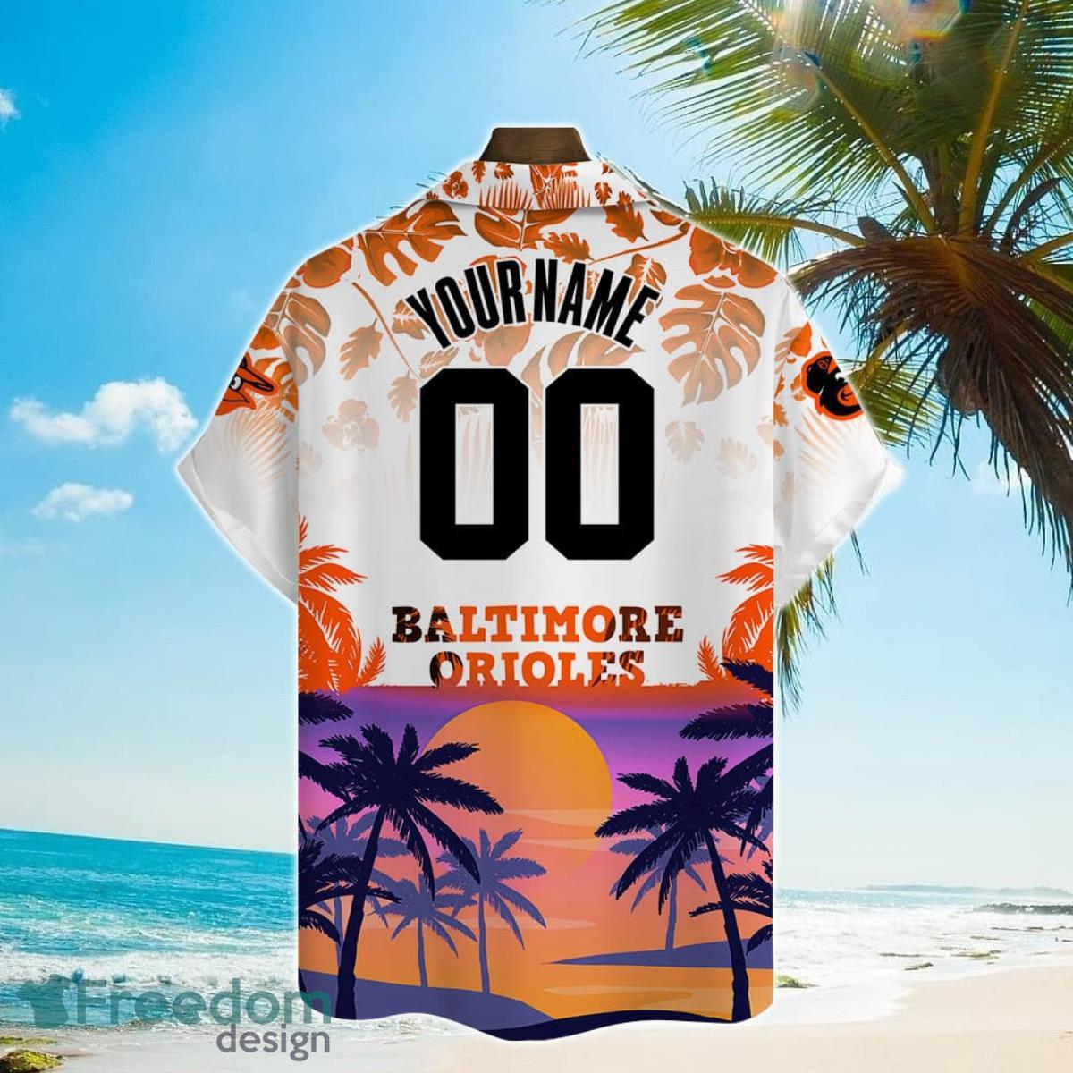 Personalized Baltimore Orioles Baseball All Over Print 3D Hawaiian