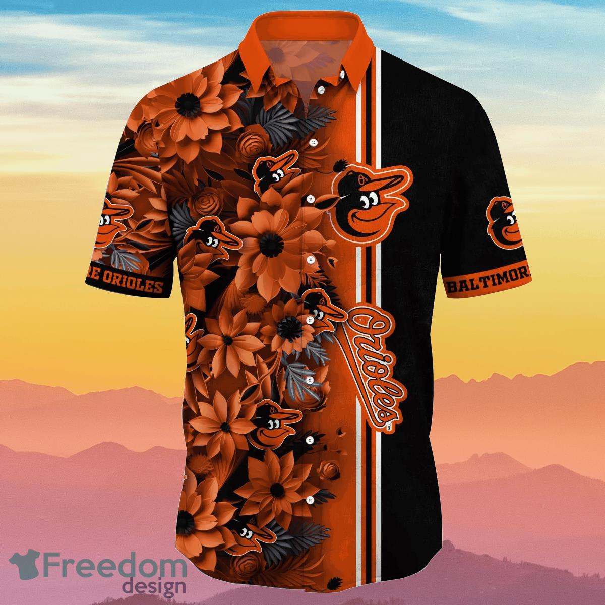 Baltimore Orioles MLB Flower Hawaiian Shirt Unique Gift For Men And Women Fans Product Photo 2