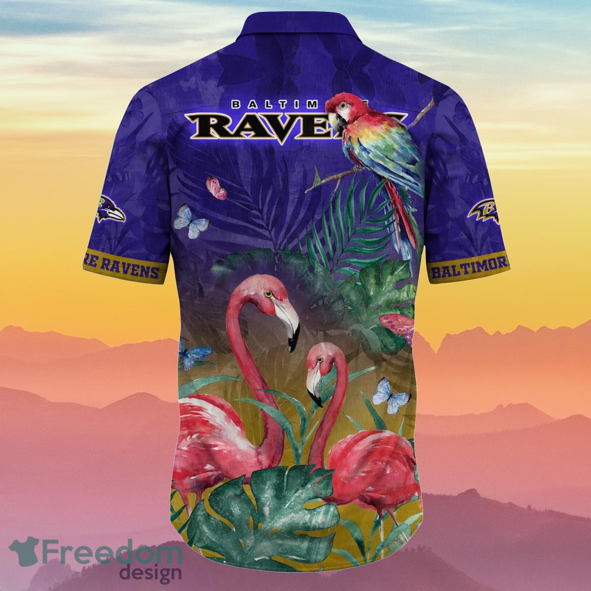 Baltimore Ravens NFL Flower Hawaiian Shirt Ideal Gift For Men And Women  Fans - Freedomdesign