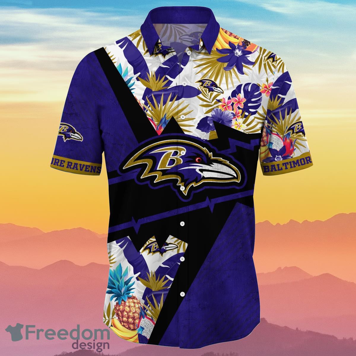 Baltimore Ravens Tommy Bahama Hawaiian Shirt And Short Set Gift Men Women -  Freedomdesign