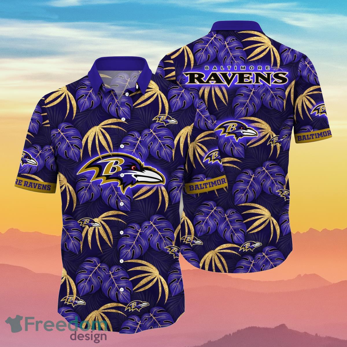baltimore ravens hawaiian shirt
