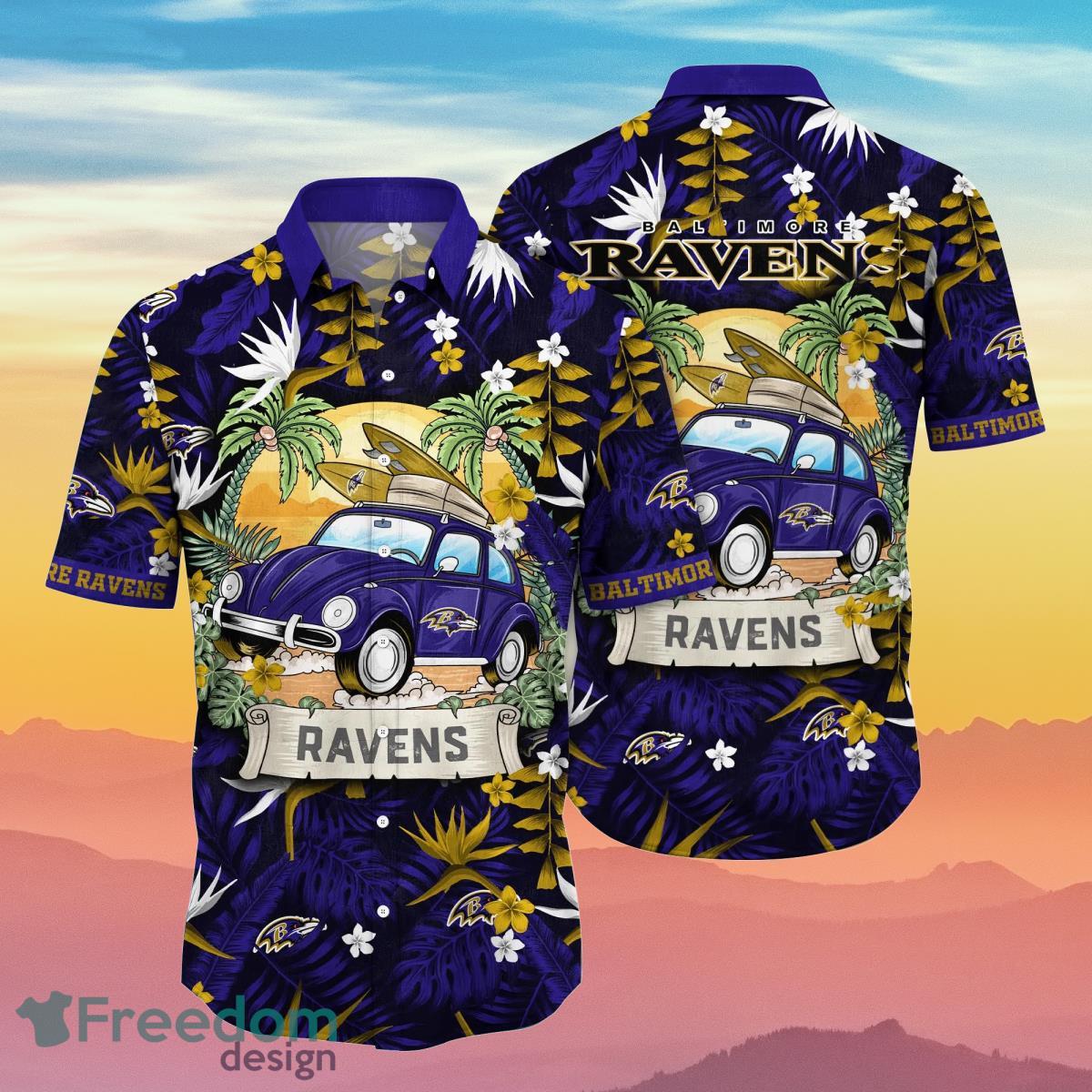 Baltimore Ravens NFL Flower Hawaiian Shirt Impressive Gift For Fans -  Freedomdesign