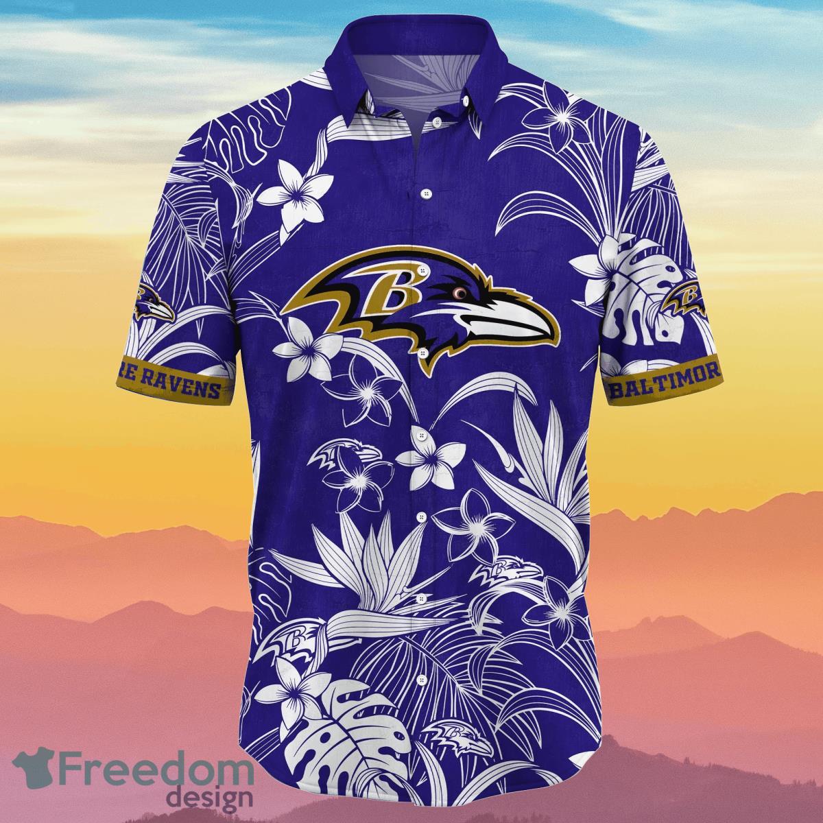 Baltimore Ravens NFL Flower Hawaiian Shirt Summer Football Unique Gift For Real Fans Product Photo 2