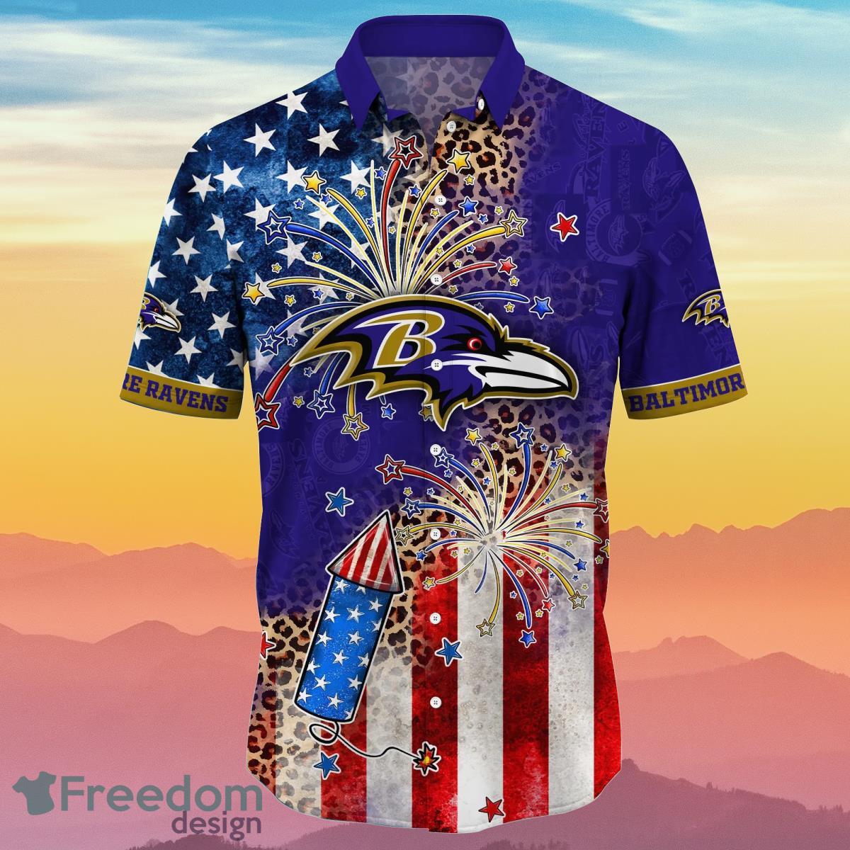 Baltimore Ravens NFL Hawaii Shirt Independence Day Best Gift For Men And Women Fans Product Photo 2