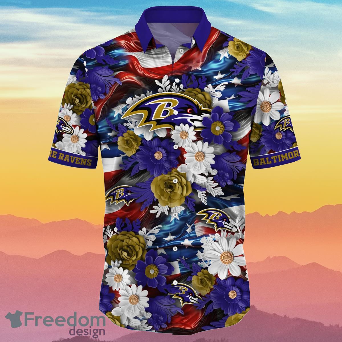 Baltimore Ravens NFL Hawaii Shirt Independence Day Summer Football Best Gift For Real Fans Product Photo 2