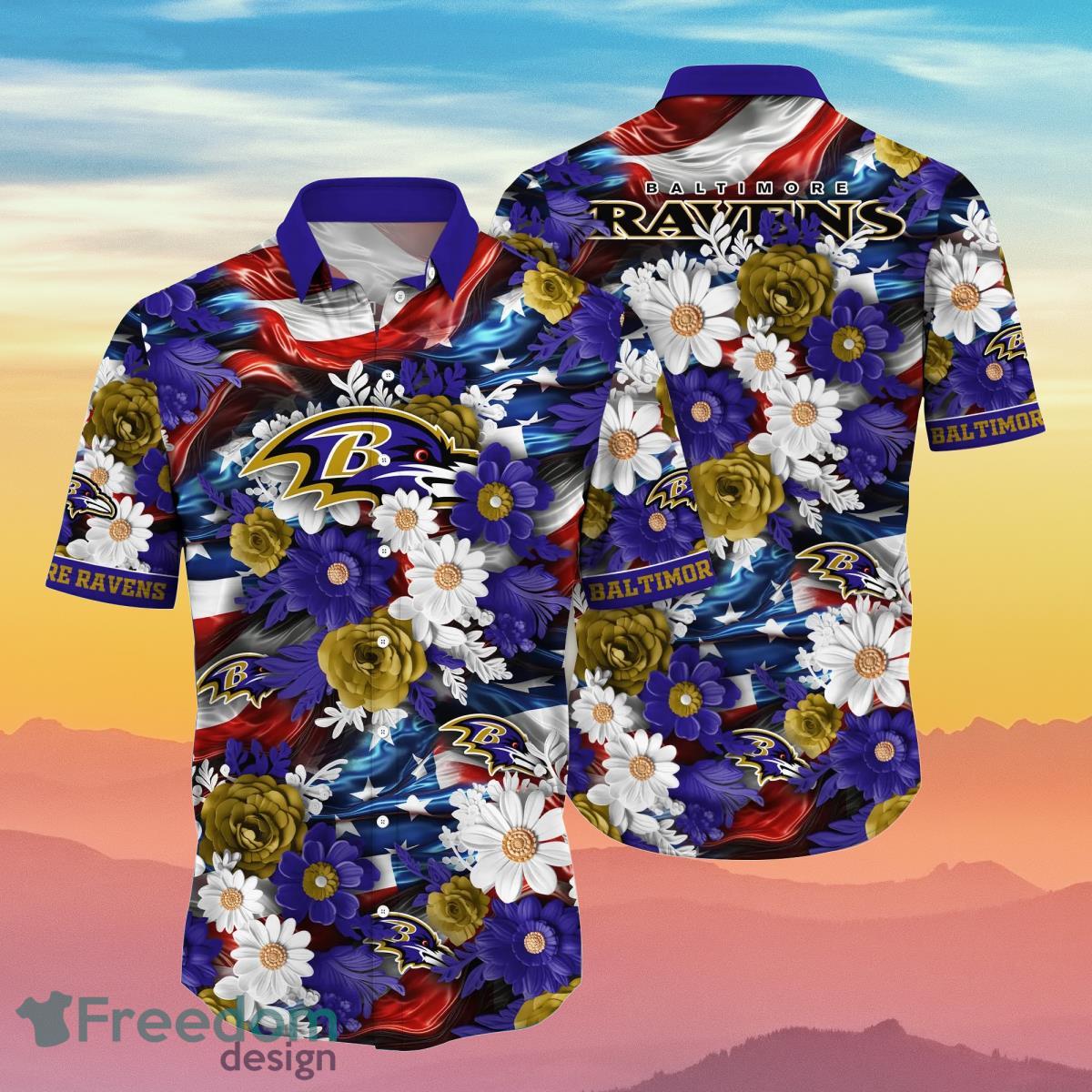 Baltimore Ravens NFL Hawaii Shirt Independence Day Summer Football Best Gift For Real Fans Product Photo 1