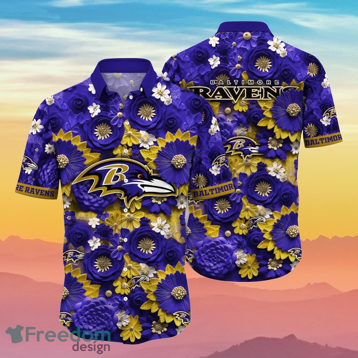 Baltimore Ravens NFL Hawaiian Shirt And Shorts For Men Women Best