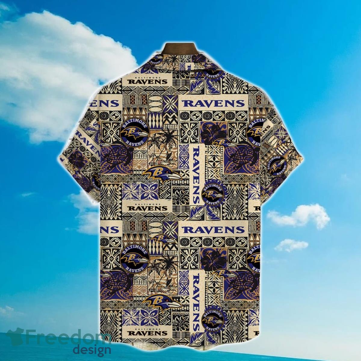 Baltimore Ravens NFL National Football League 2023 AOP Hawaiian Shirt Product Photo 2