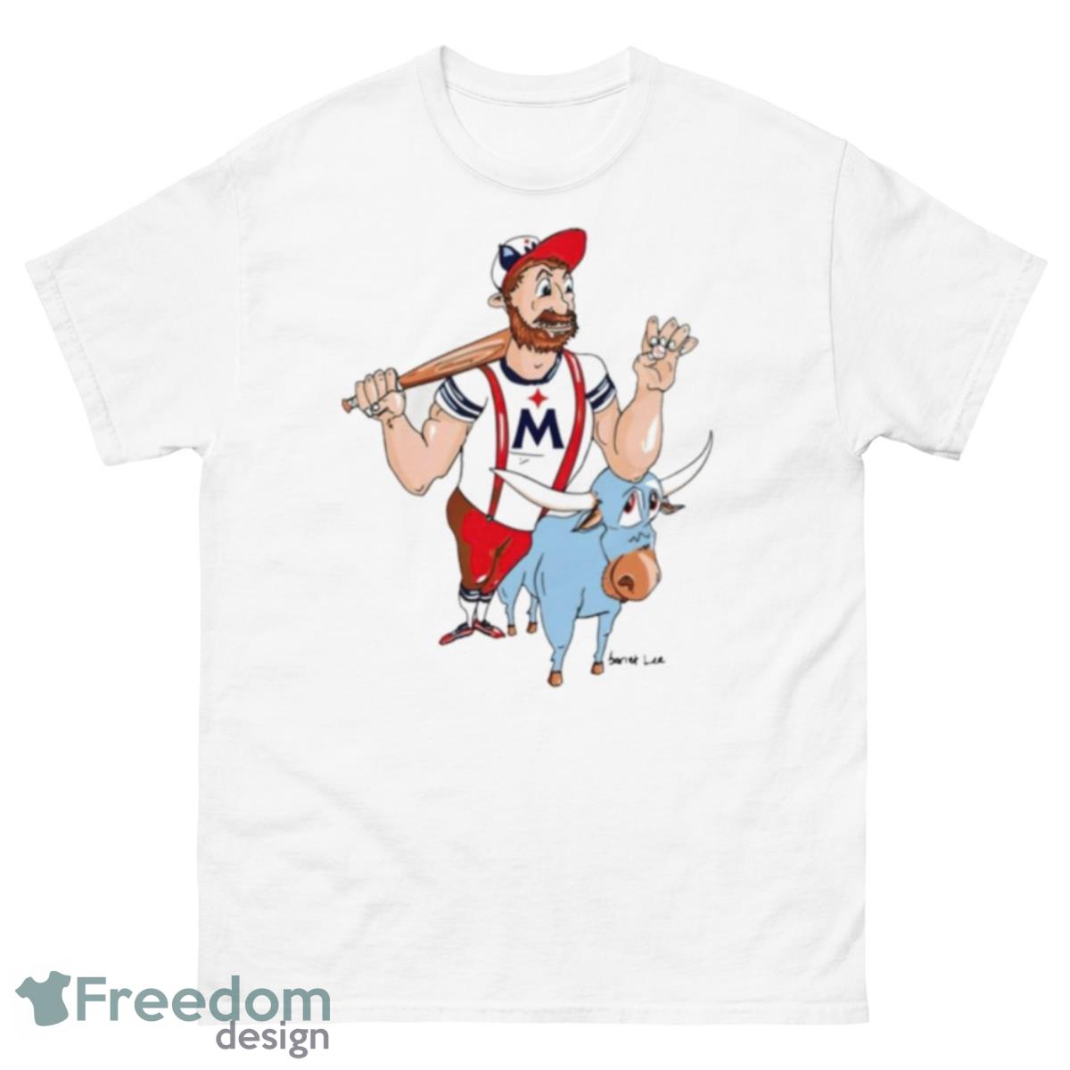 Barret Lee Paul Bunyan Cartoon Shirt - 500 Men’s Classic Tee Gildan