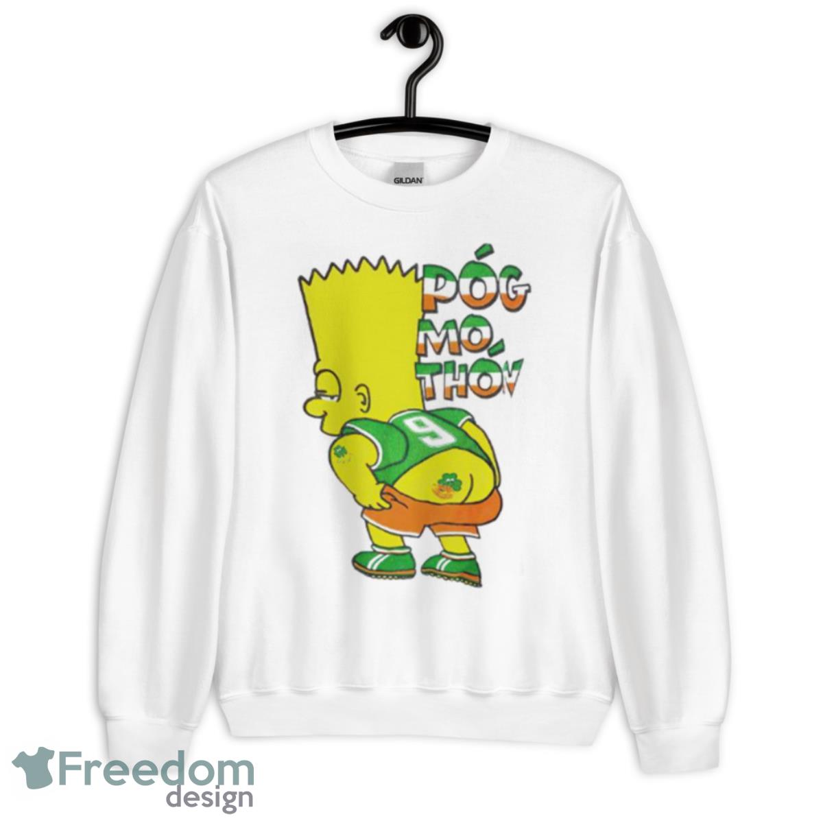 Bart Simpson Pog Mo Thon Shirt - Unisex Heavy Blend Crewneck Sweatshirt