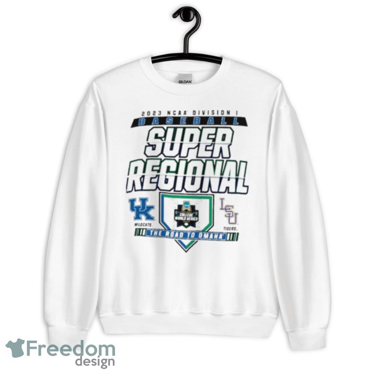 Baton Rouge 2023 Kentucky Vs Lsu Ncaa Di Baseball Super Regional Shirt - Unisex Heavy Blend Crewneck Sweatshirt