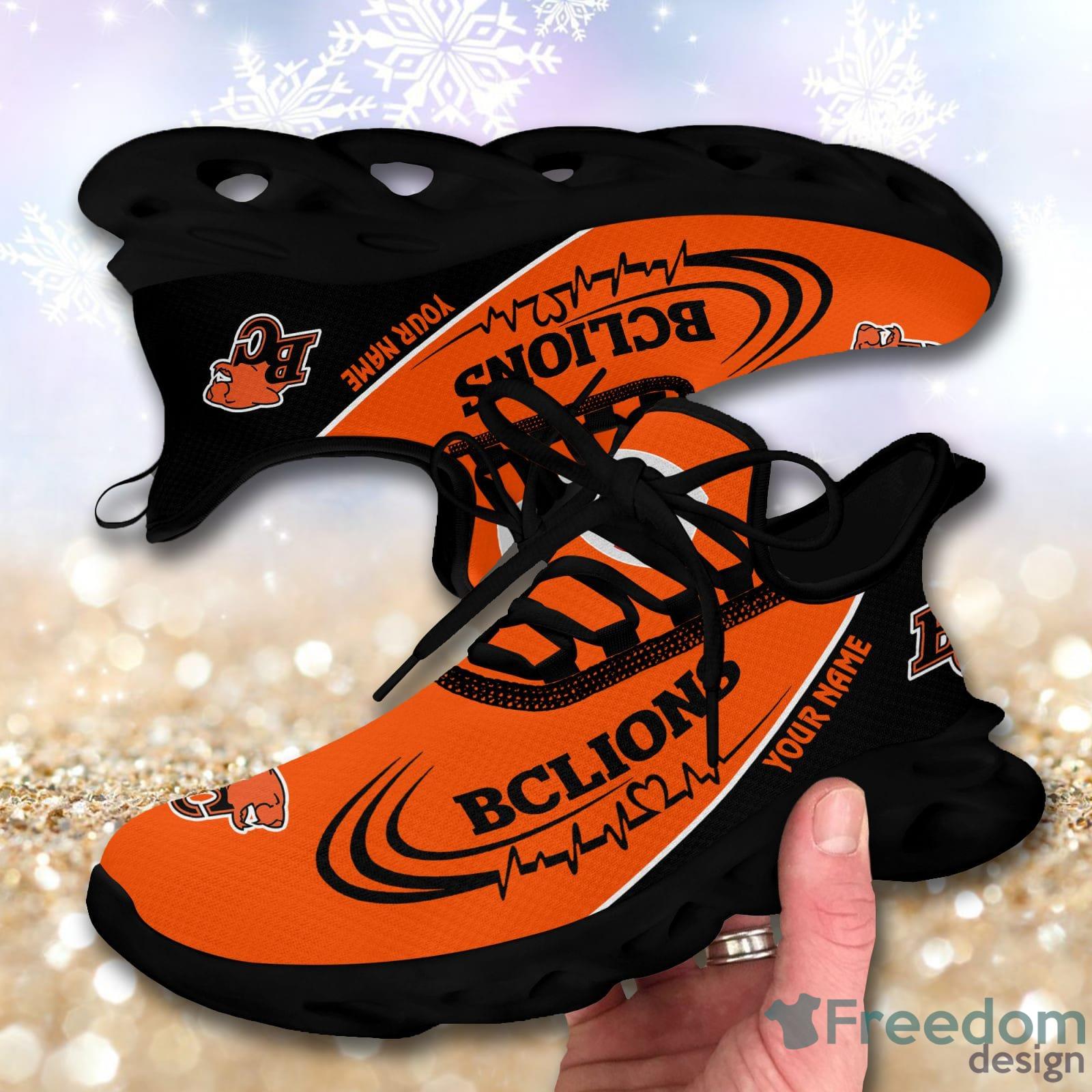 BC Lions Custom Name Black Max Soul Shoes Sport Team Gift Cool Sneakers  Sport Fans - Freedomdesign