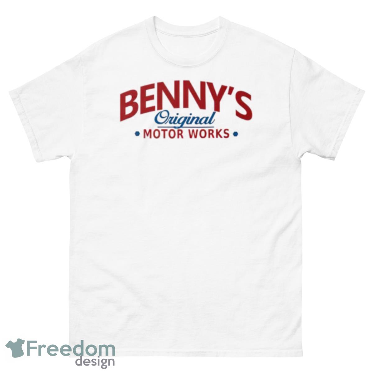 Benny’s Original Motor Works Shirt - 500 Men’s Classic Tee Gildan