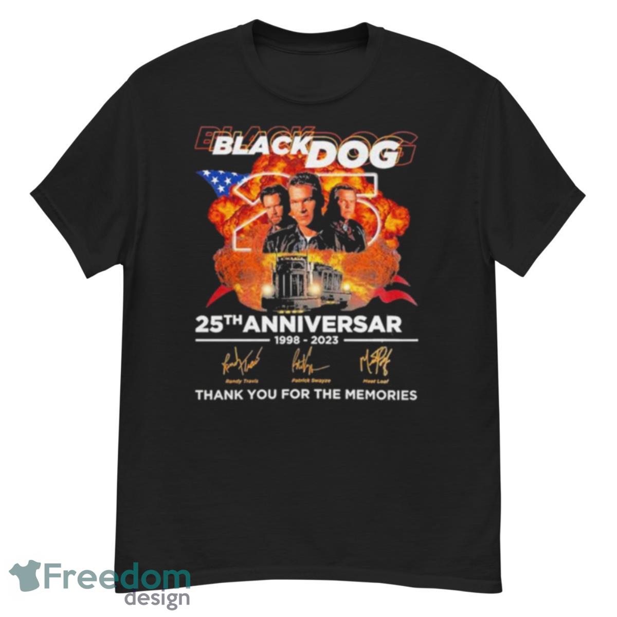 Black Dog 25th Anniversary 1998 2023 Thank You For The Memories Signatures Shirt - G500 Men’s Classic T-Shirt