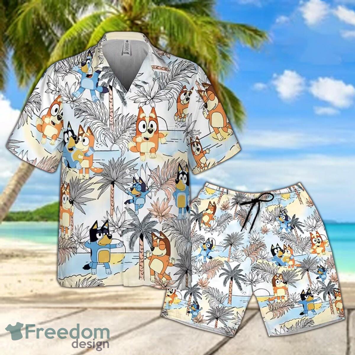 Bluey Sandcastles And Crabs Beach 3D All Over Printed Gift Hawaiian Shirt -  Trendingnowe