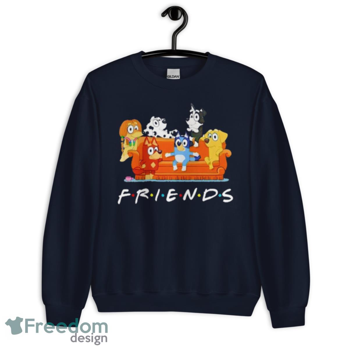 Bluey And Friends Shirt - Unisex Crewneck Sweatshirt-1