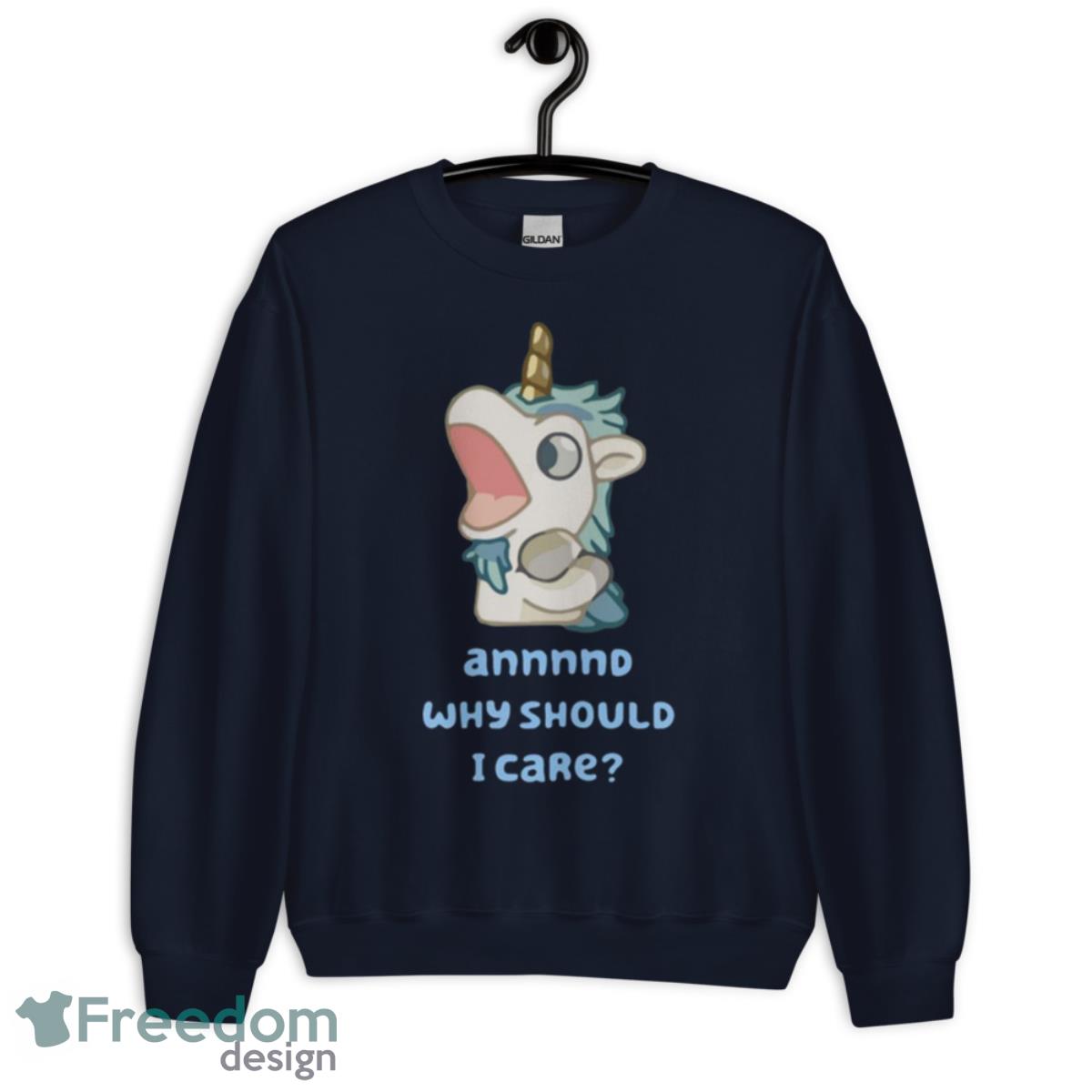 Bluey Unicorn Quote Shirt - Unisex Crewneck Sweatshirt-1