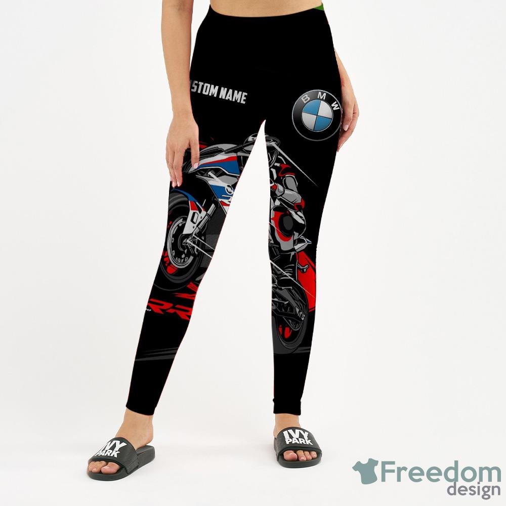 BMW RR S1000 Vintage style 3D Full Printing Custom Name Leggings And Hollow Tank - BMW RR S1000 Vintage style 3D Hollow tank Leggings Full Printing Custom Name_9
