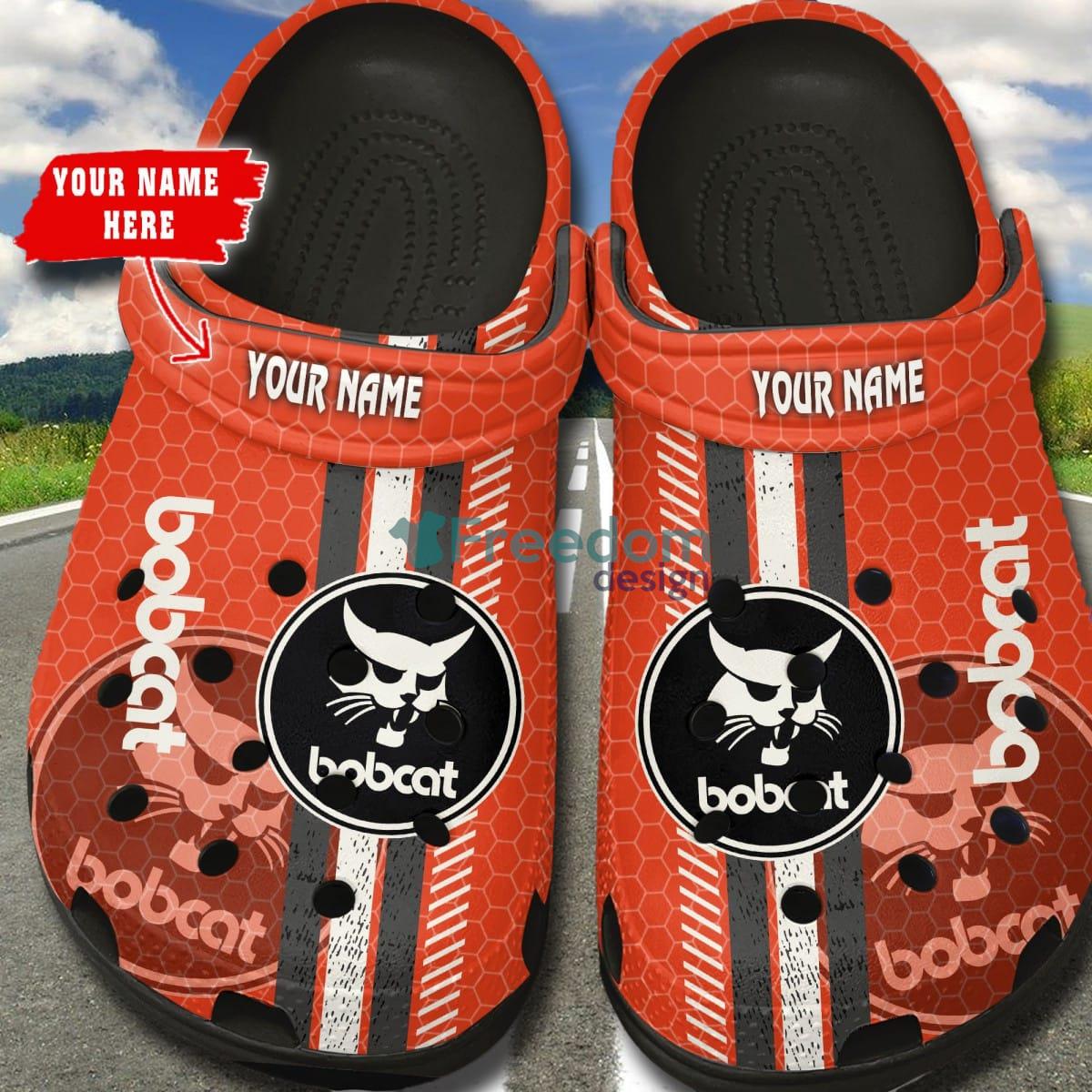 Bobcat W Car And Motorcycles Logo Clog Shoes Custom Name - Bobcat _2