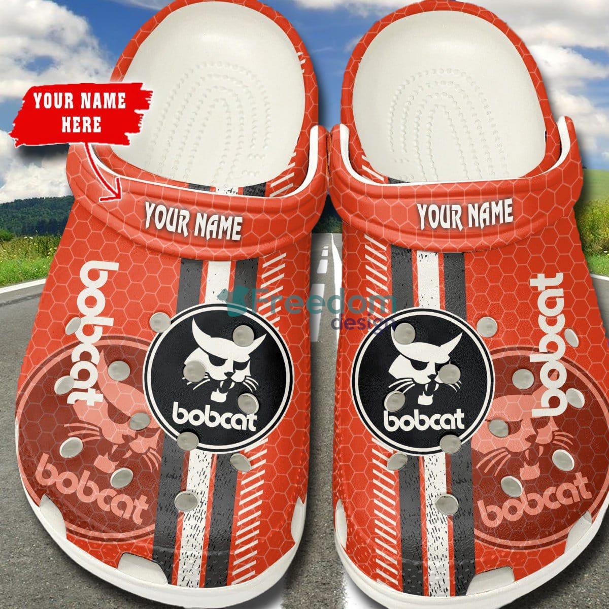Bobcat W Car And Motorcycles Logo Clog Shoes Custom Name - Bobcat _1