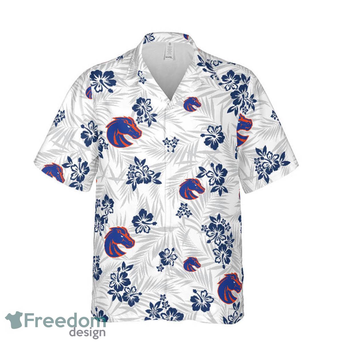 Boise State Broncos Floral Hawaiian Shirt For Men And Women Product Photo 2