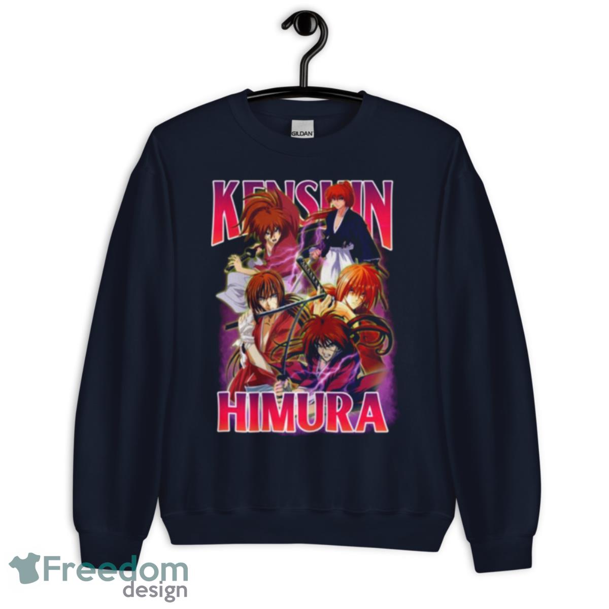 Bootleg Kenshin Himura Rurouni Kenshin Anime Shirt - Unisex Crewneck Sweatshirt-1