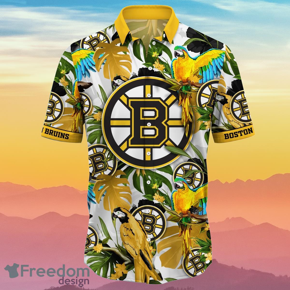 Boston Bruins NHL Flower Hawaiian Shirt Best Gift Idea For Fans Product Photo 2