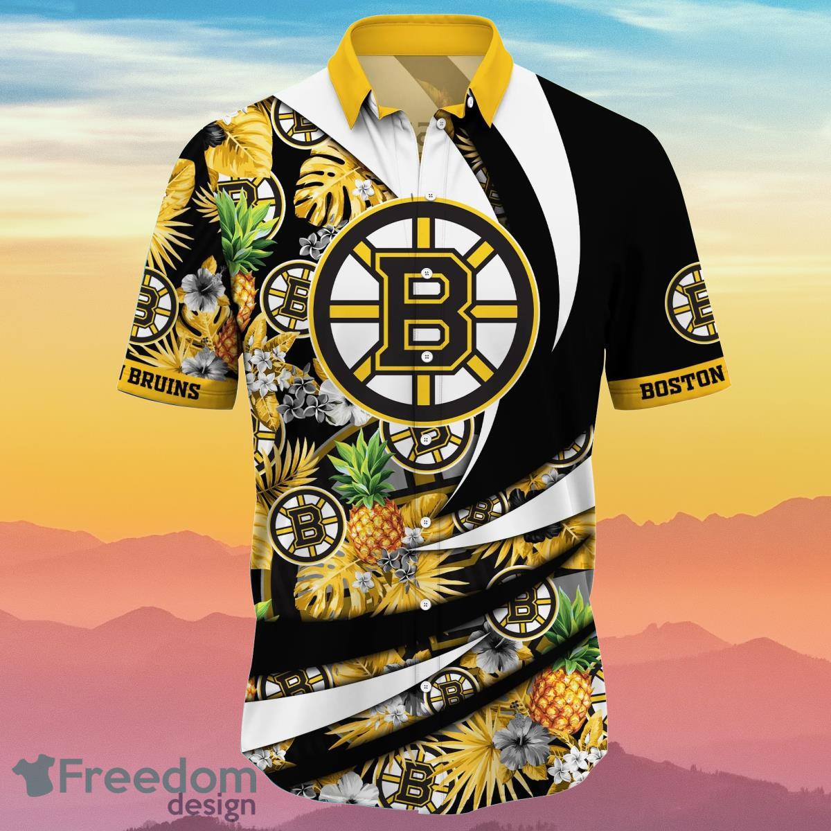 Boston Bruins NHL Flower Hawaiian Shirt Special Gift For Fans Product Photo 2