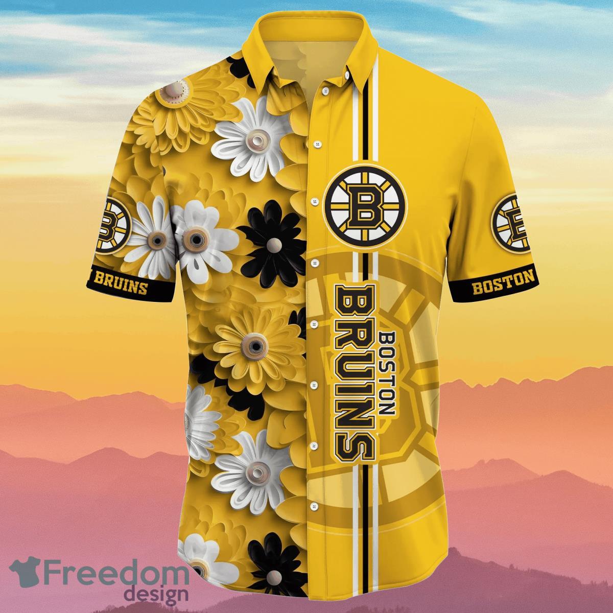 Boston Bruins NHL Flower Hawaiian Shirt Summer Football Best Gift For Fans Product Photo 2