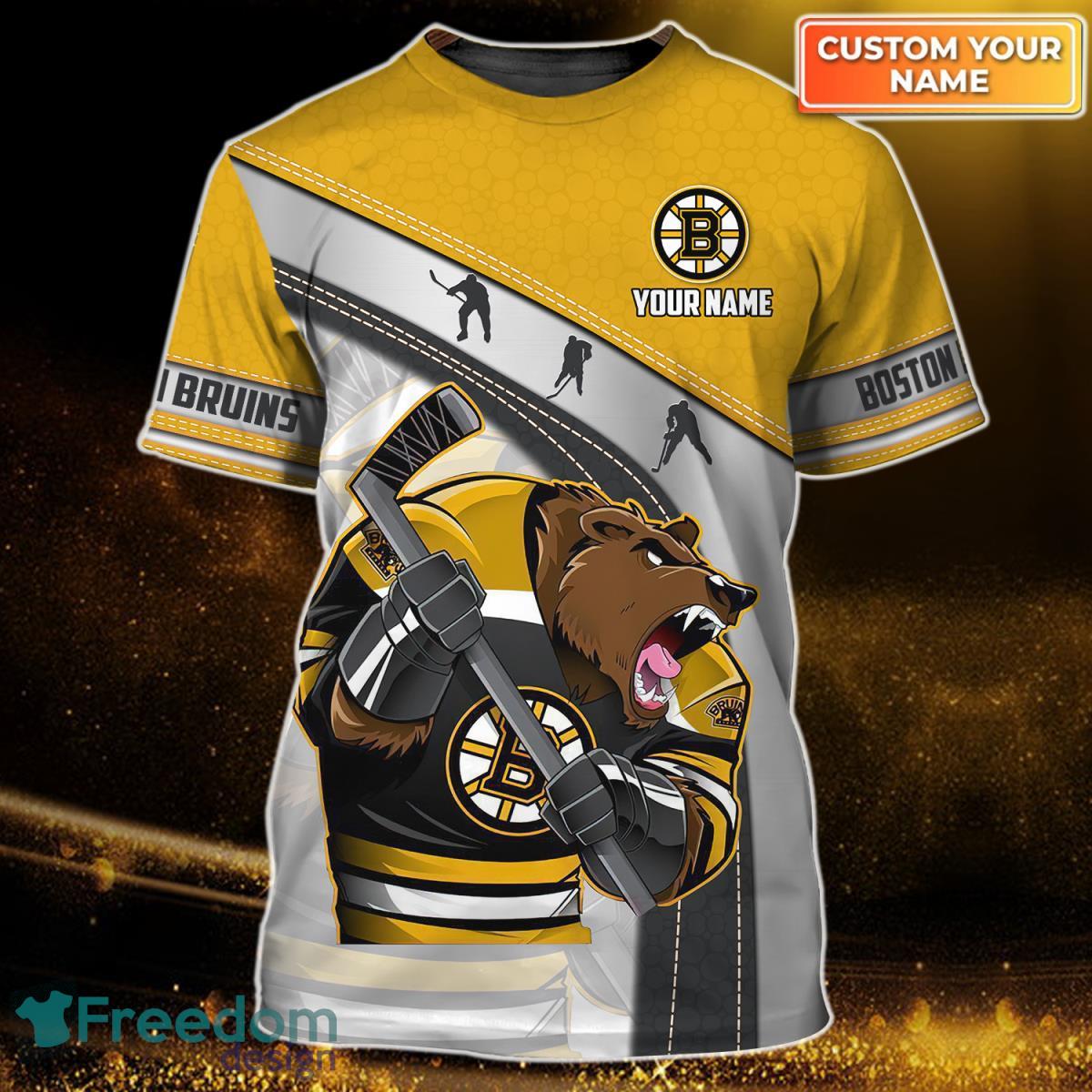 Boston Bruins Personalized Name 3D Tshirt Product Photo 2