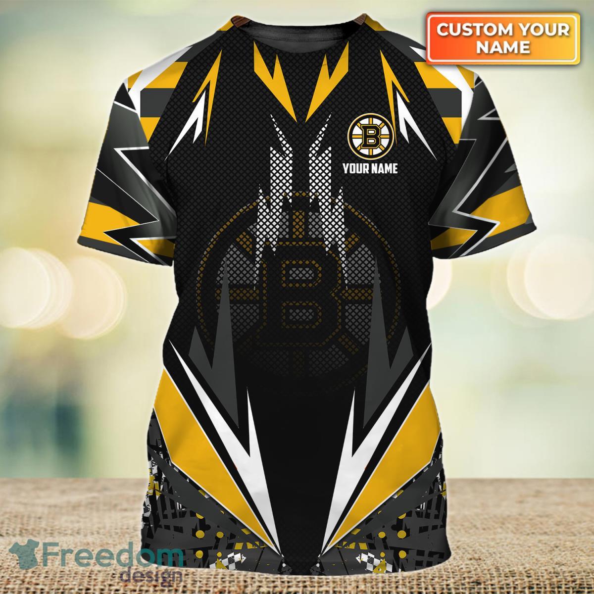 Boston Bruins Personalized Name 3D Tshirt For Men And Women Product Photo 2