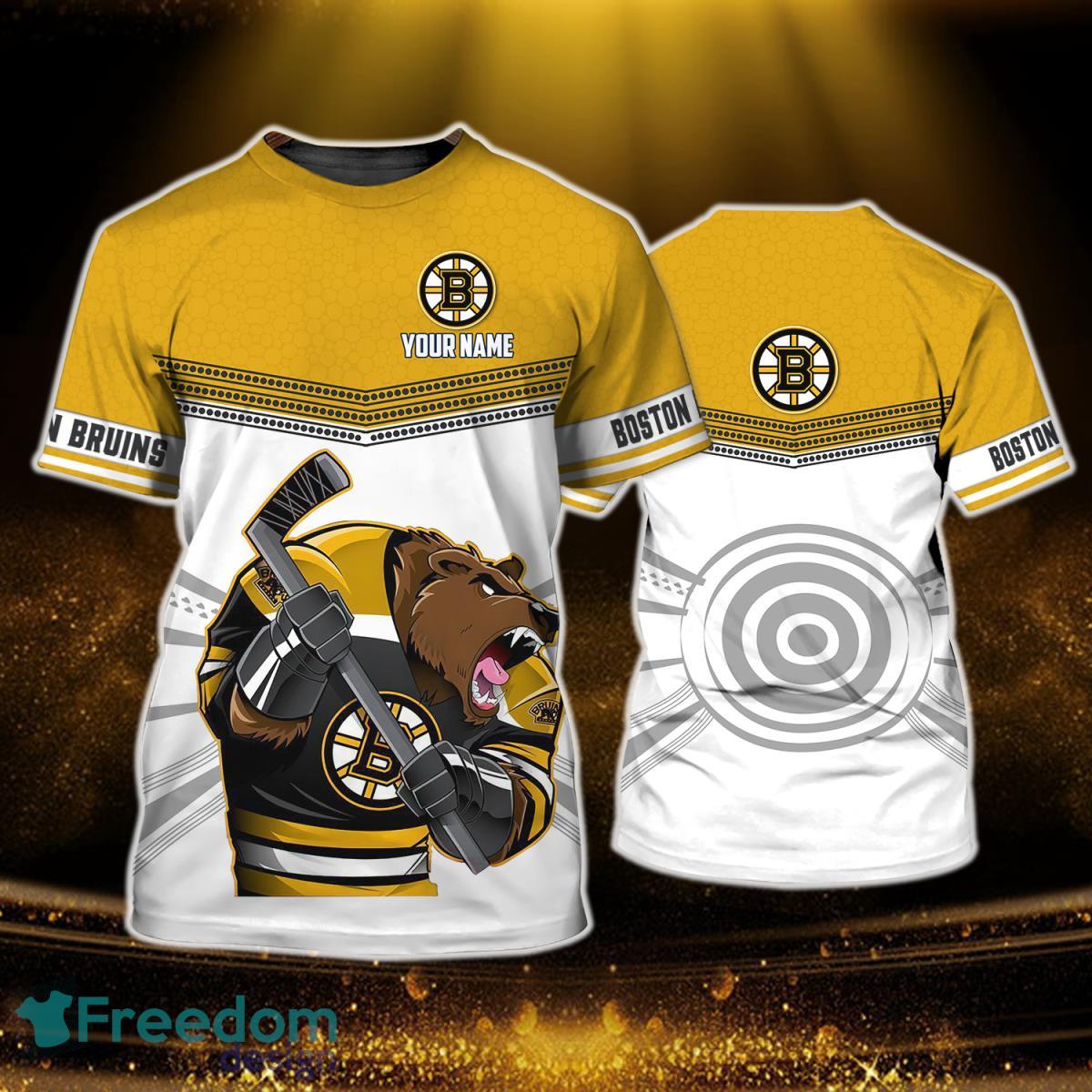 Boston Bruins Personalized Name 3D T-Shirt - T-shirts Low Price