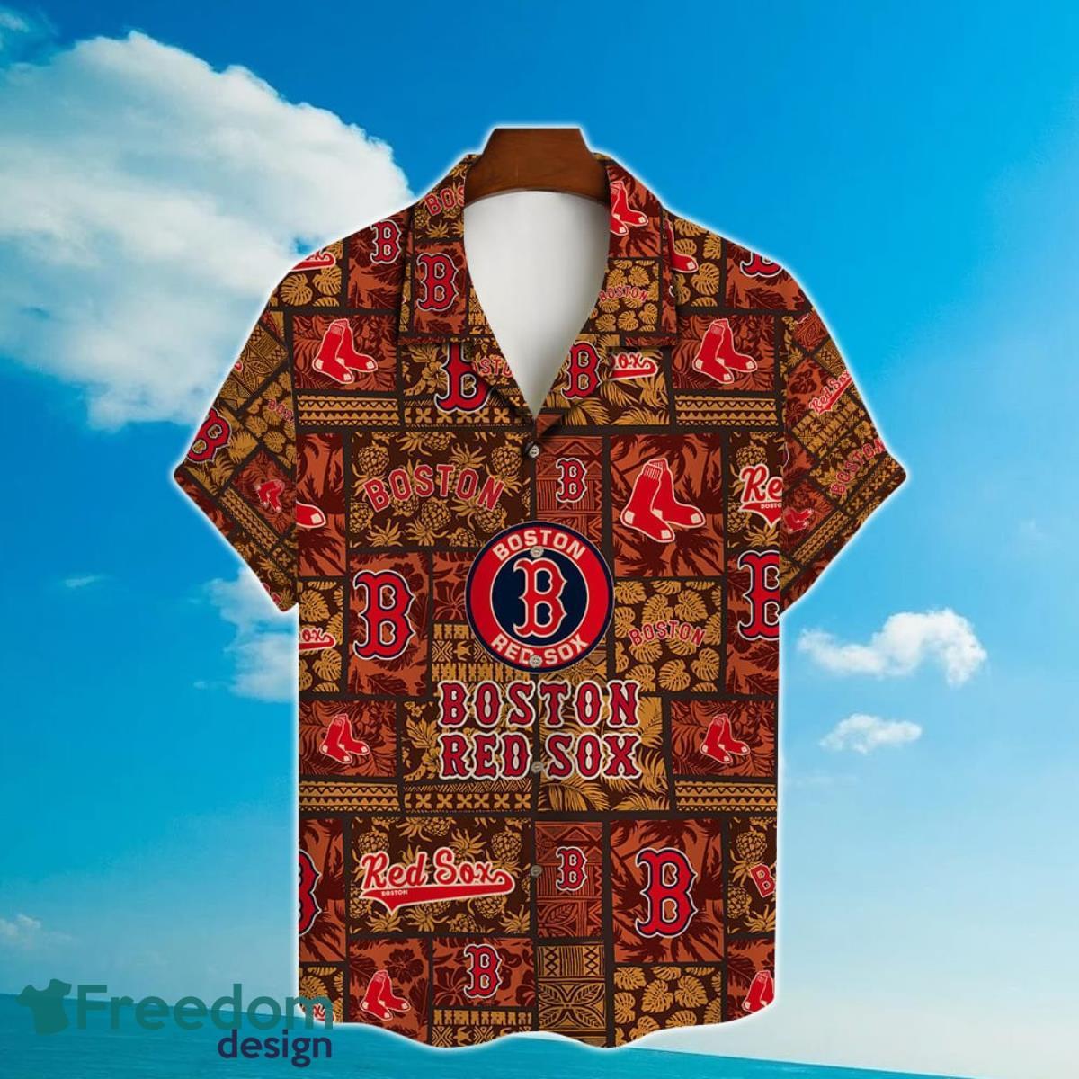 Boston Red Sox Major League Baseball Hawaiian Shirt with 3D Printed Design Product Photo 2