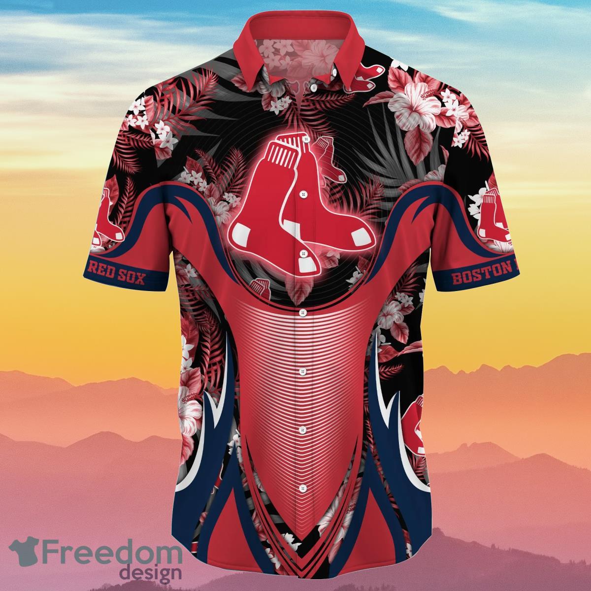 Boston Red Sox MLB Flower Hawaiian Shirt Best Gift For Men And Women Fans Product Photo 2