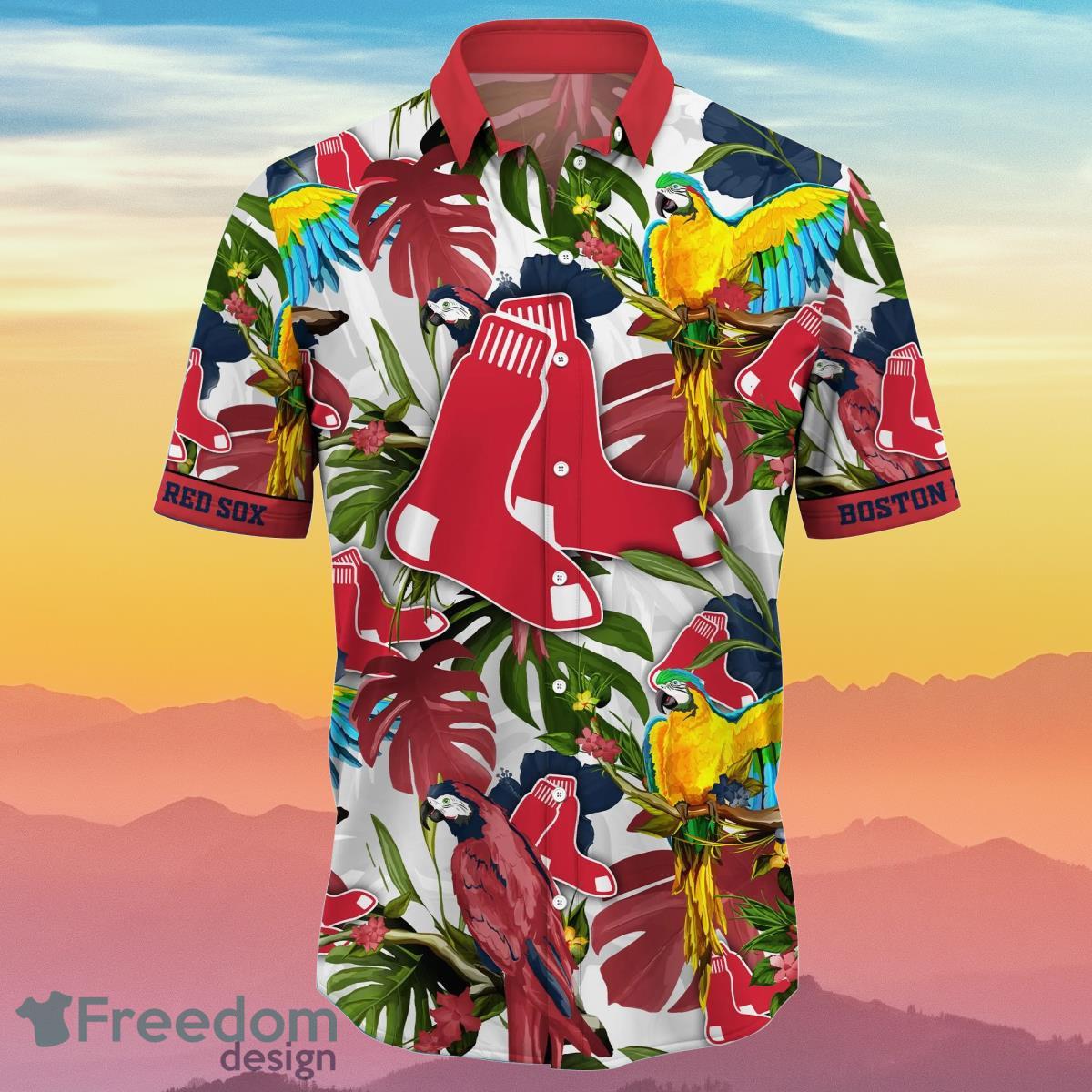 Boston Red Sox MLB Flower Hawaiian Shirt Best Gift Idea For Fans Product Photo 2