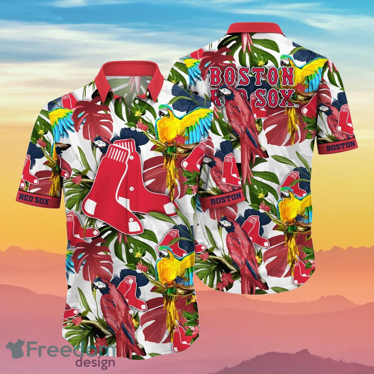 Mlb Boston Red Sox Hawaiian Shirt Summer Button Up - Hot Sale 2023
