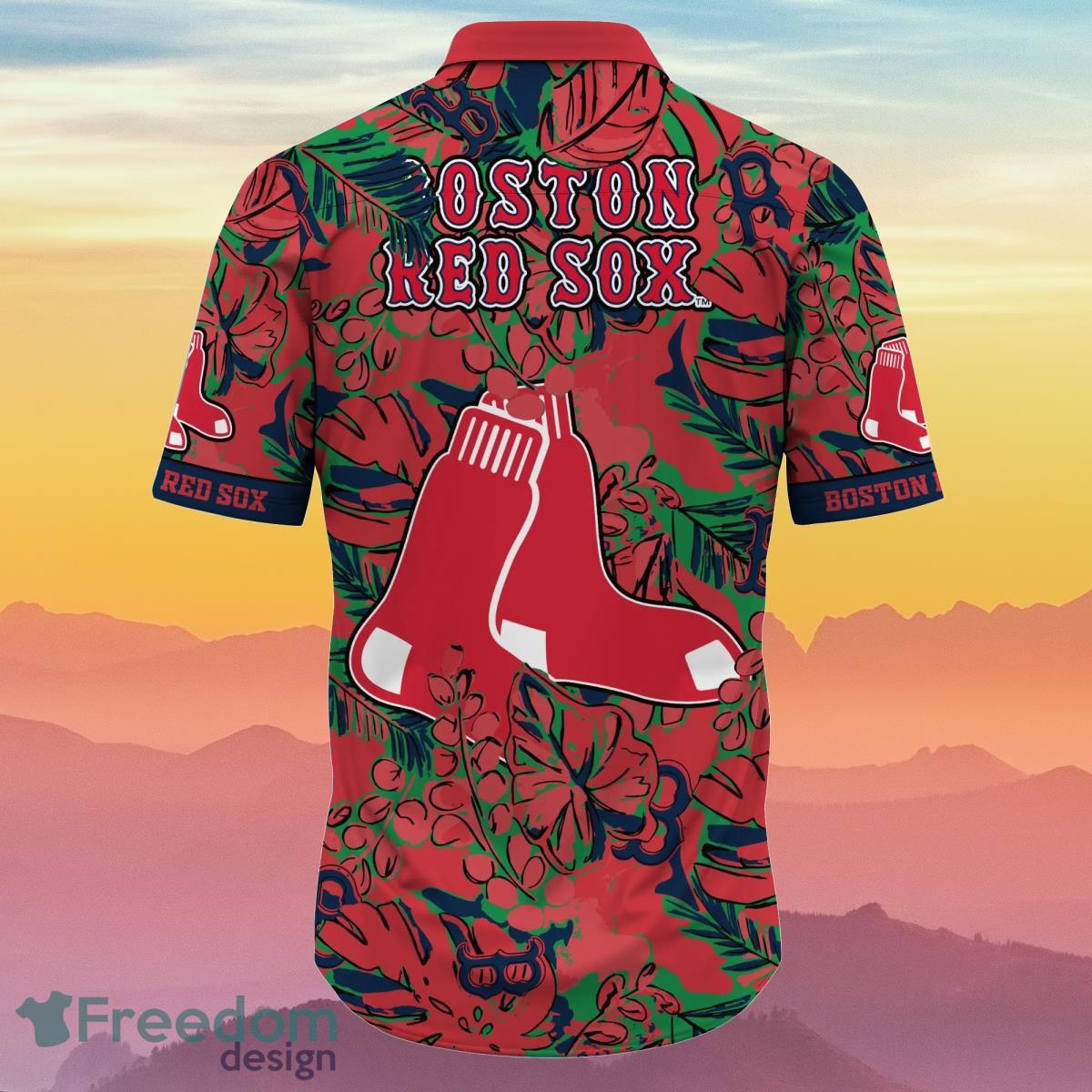 Boston Red Sox MLB Flower Hawaiian Shirt Summer Football Gift For Real Fans  - Freedomdesign