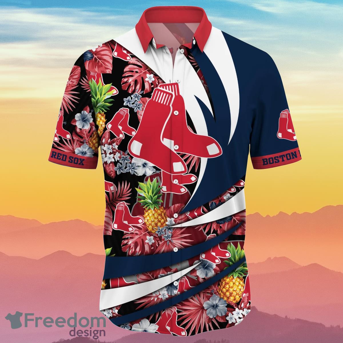Boston Red Sox MLB Flower Hawaiian Shirt Impressive Gift For Fans