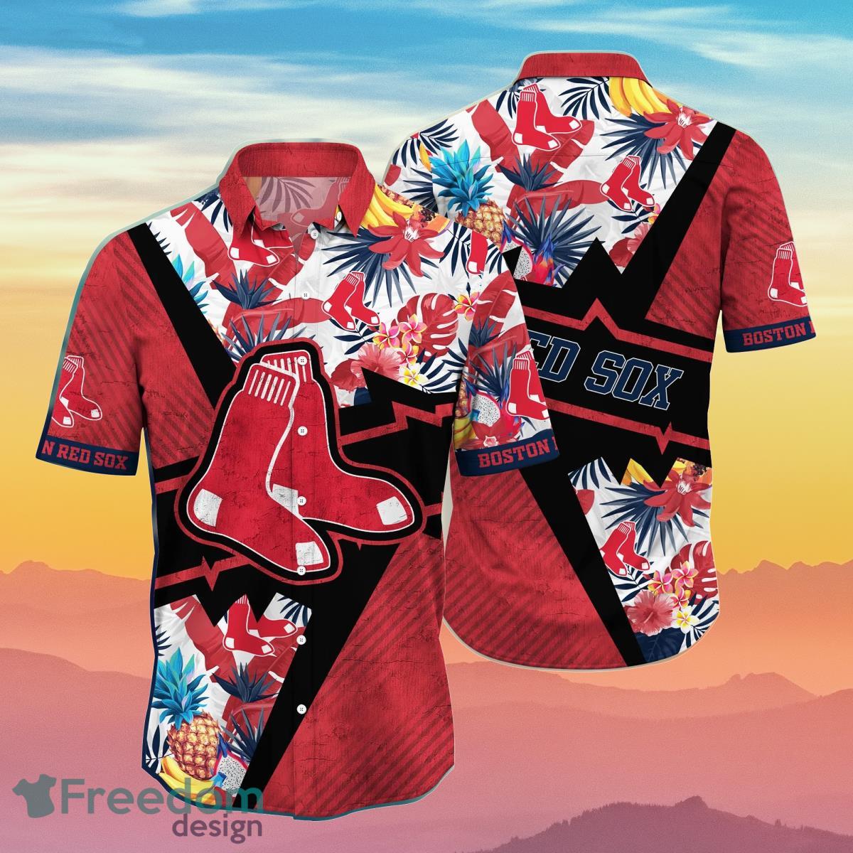 Boston Red Sox MLB Flower Hawaiian Shirt Special Gift For Men And Women -  Freedomdesign