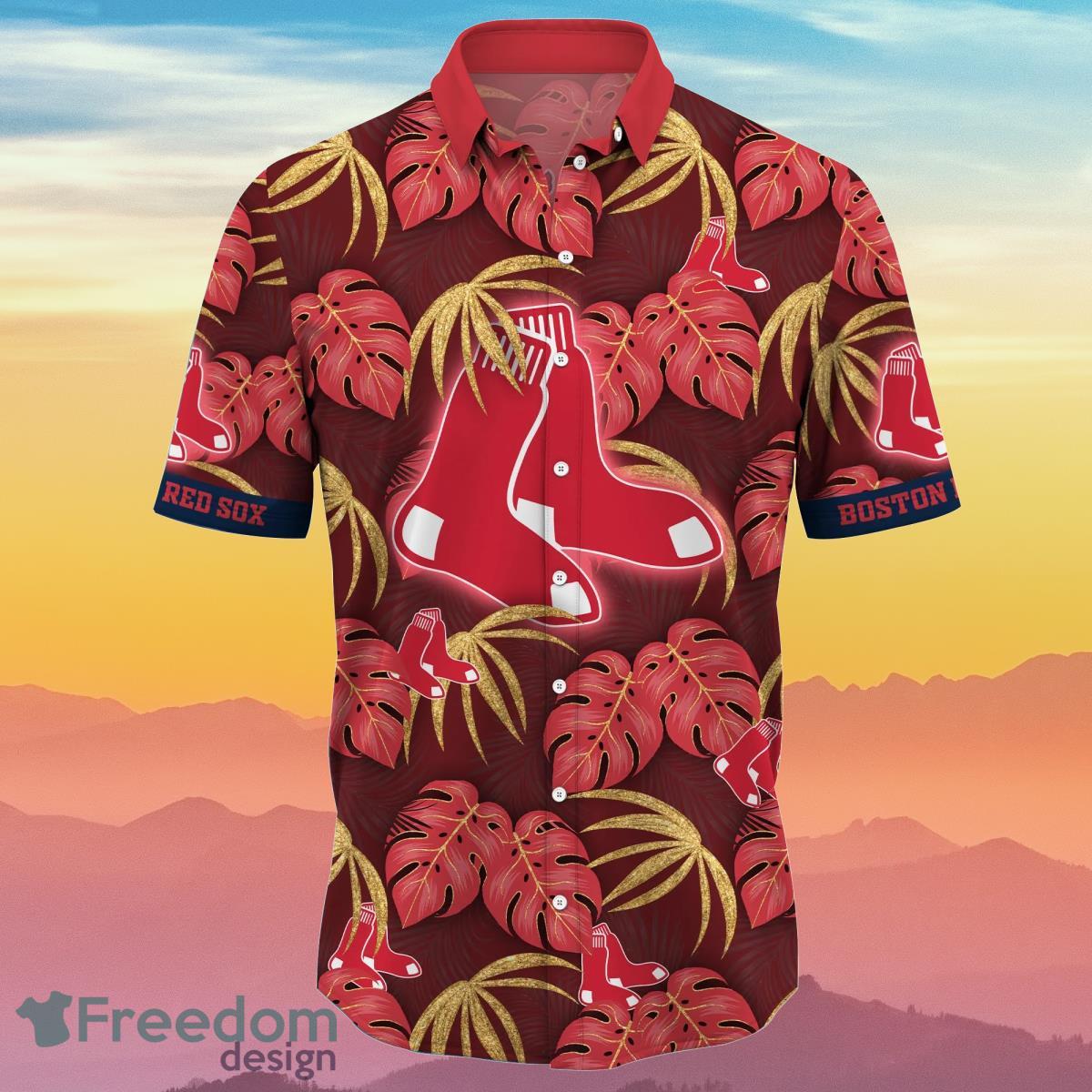 Boston Red Sox MLB Flower Hawaiian Shirt Summer Football Gift For Real Fans  - Freedomdesign