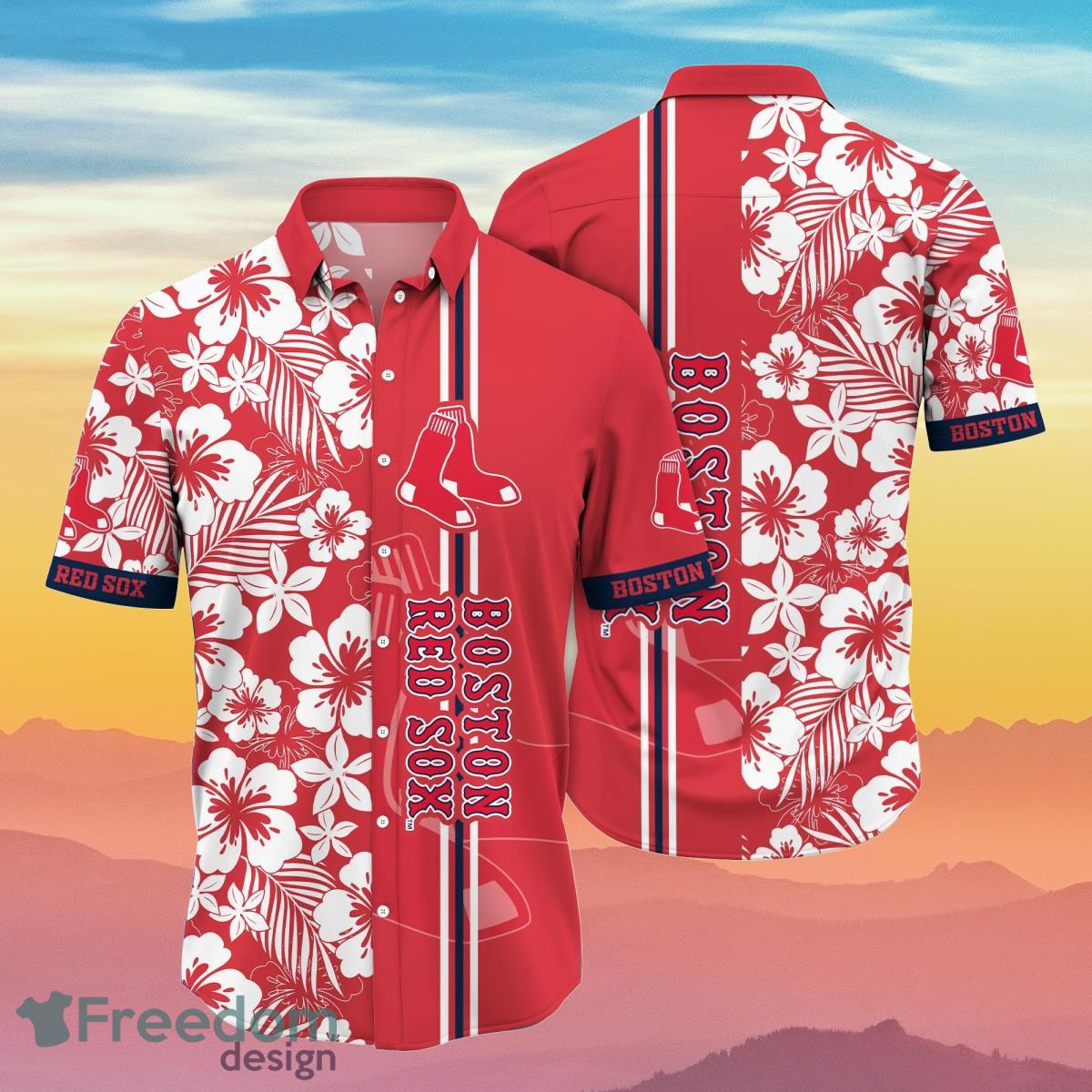 High quality] The Boston Red Sox Baseball Unisex Amazing Outfit Summer Set  Hawaiian Shirt