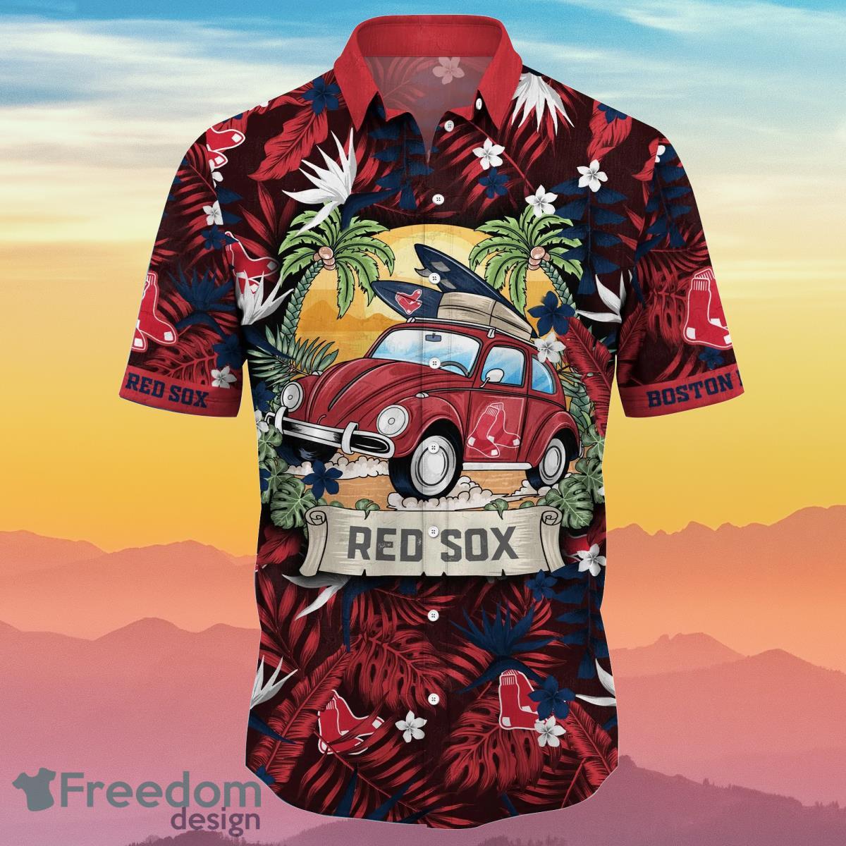 Boston Red Sox MLB Flower Hawaiian Shirt Summer Football Impressive Gift For Real Fans Product Photo 2